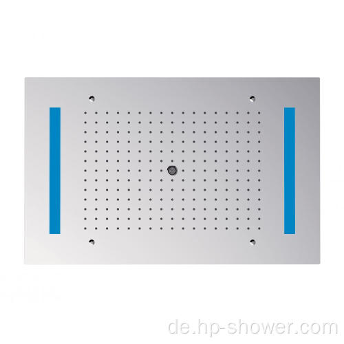 Badezimmer-Wasserdruck-Kontroll-Quadrat-LED Duschkopf